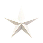 White Metal Star Christmas Decoration 37cm - Christmas Decor - British D'sire