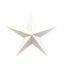 White Metal Star Christmas Decoration 37cm - Christmas Decor - British D'sire