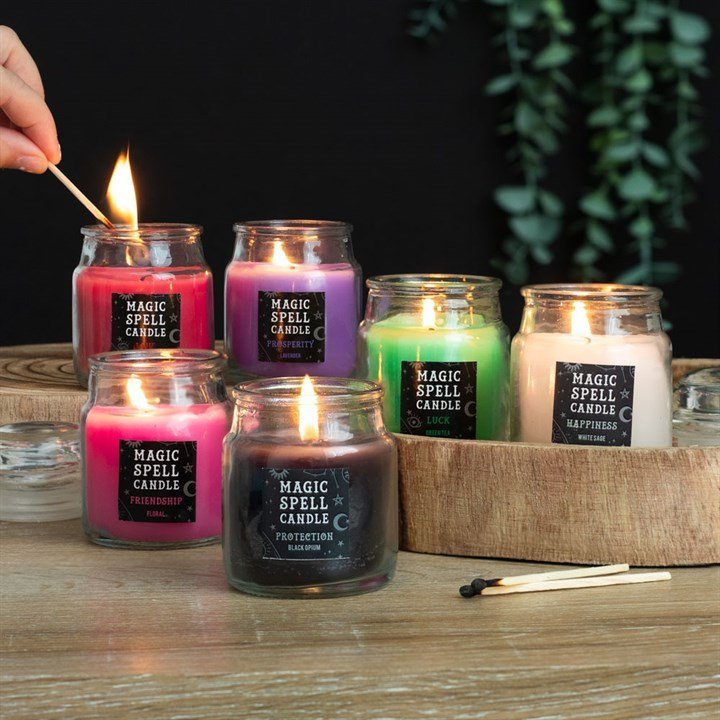 White Sage 'Happiness' Spell Candle Jar - British D'sire