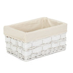 White Scandi Storage Basket With White Lining - Storage Baskets - British D'sire