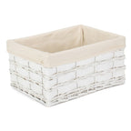 White Scandi Storage Basket With White Lining - Storage Baskets - British D'sire