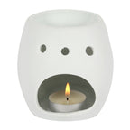 White Skull Oil Burner - British D'sire