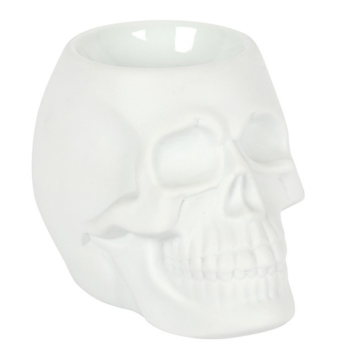 White Skull Oil Burner - British D'sire