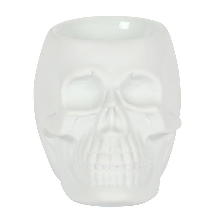 White Skull Oil Burner - British D'sire