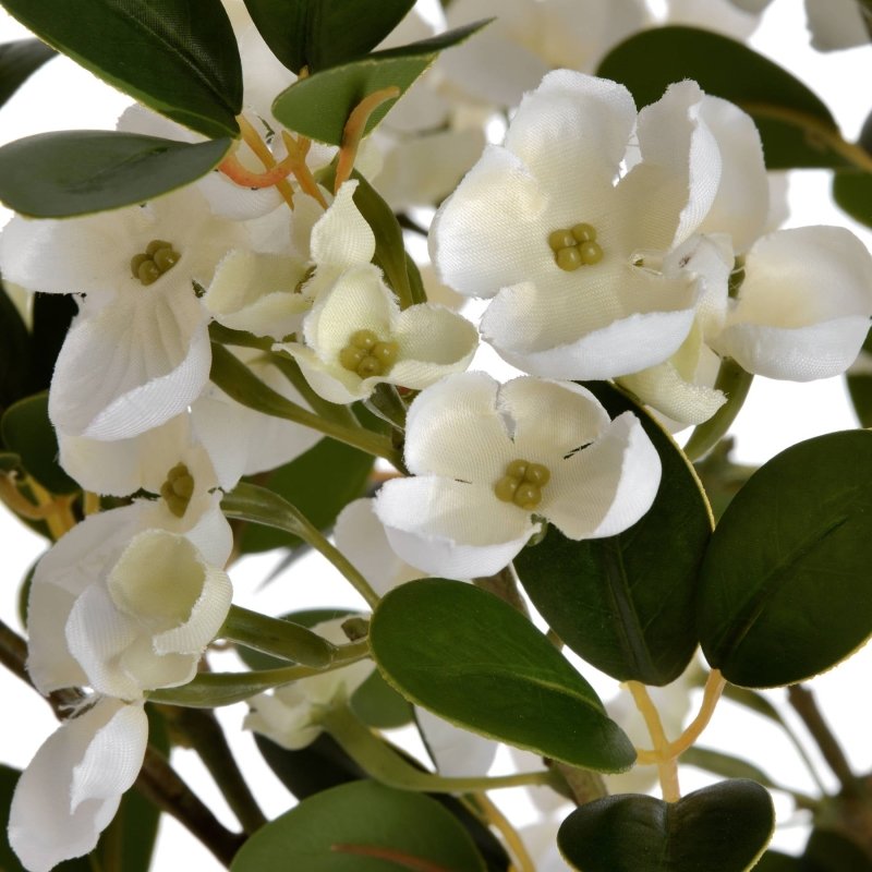 White Spring Mock Orange Flower Artificial Flower Stem - Artificial Plants & Trees - British D'sire