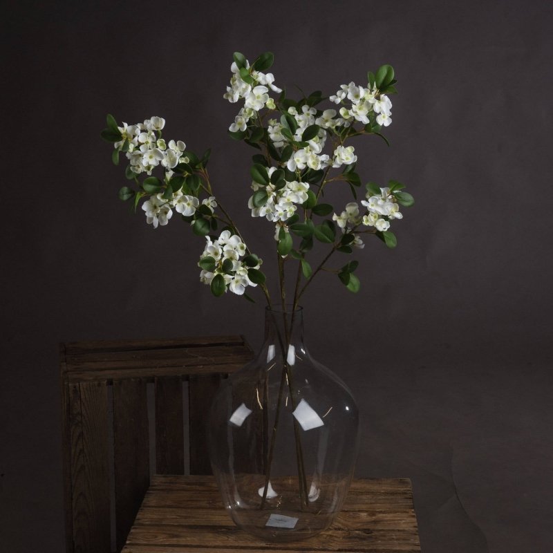 White Spring Mock Orange Flower Artificial Flower Stem - Artificial Plants & Trees - British D'sire