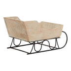 White Wash Collection Wooden Decorative Sleigh - Christmas Decor - British D'sire