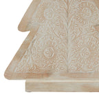 White Wash Collection Wooden Large Patterned Decorative Tree - Christmas Decor - British D'sire