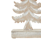 White Wash Collection Wooden Tiered Tree Decoration - Christmas Decor - British D'sire