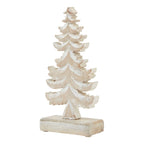 White Wash Collection Wooden Tiered Tree Decoration - Christmas Decor - British D'sire