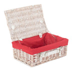 White Wash Empty Picnic Basket - Empty Picnic Baskets - British D'sire