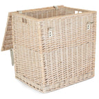 White Wash Vintner Storage Wicker Picnic Basket - Storage Baskets - British D'sire