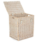 White Wash Vintner Storage Wicker Picnic Basket - Storage Baskets - British D'sire