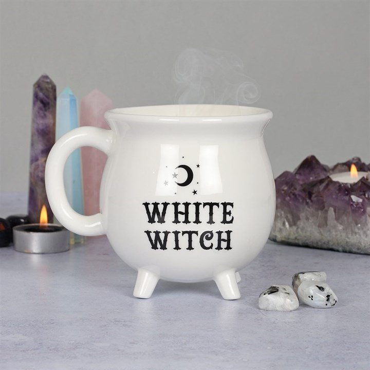 White Witch Cauldron Mug - British D'sire
