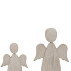 Whitewashed Rustic Angel Home Decor Ornament Decoration - Christmas Decor - British D'sire
