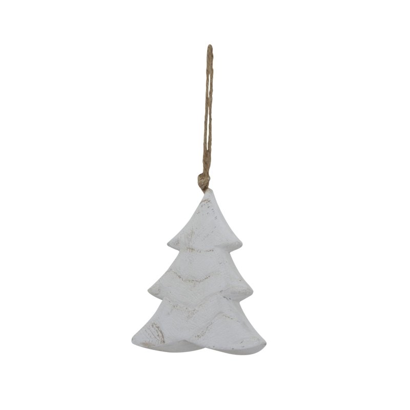 Whitewashed Rustic Hanging Tree - Christmas Decor - British D'sire