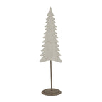Whitewashed Tall Tree On Stand - Christmas Decor - British D'sire