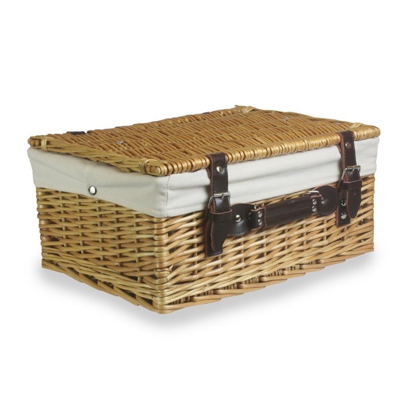 Wicker Buff Picnic Basket - Empty Picnic Baskets - British D'sire