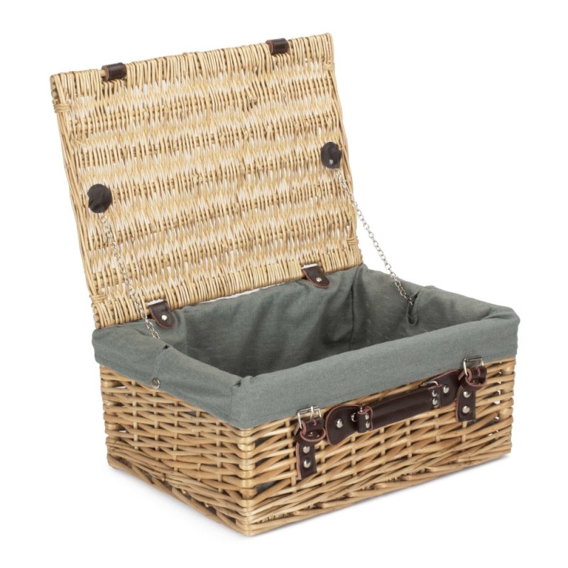 Wicker Buff Picnic Basket - Empty Picnic Baskets - British D'sire