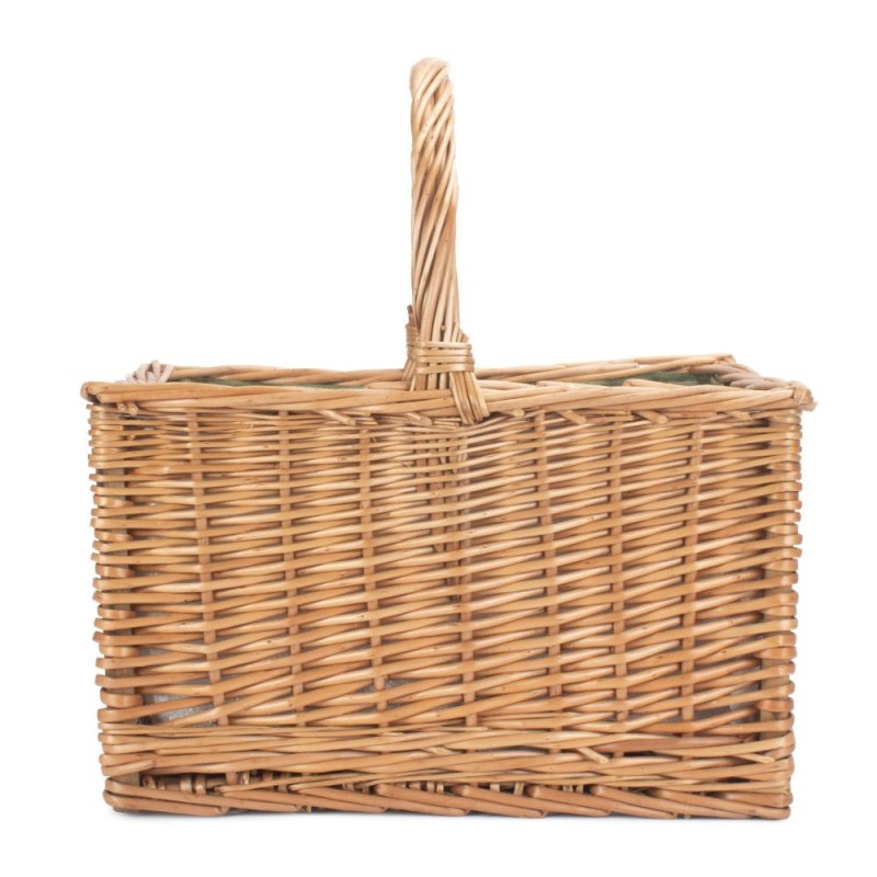 Wicker Butchers Basket with Zipped Cooler Bag - Cool Baskets - British D'sire