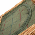 Wicker Butchers Basket with Zipped Cooler Bag - Cool Baskets - British D'sire
