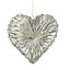 Wicker Heart Wreath Grey Wash Finish - Home Decor & Furniture - British D'sire