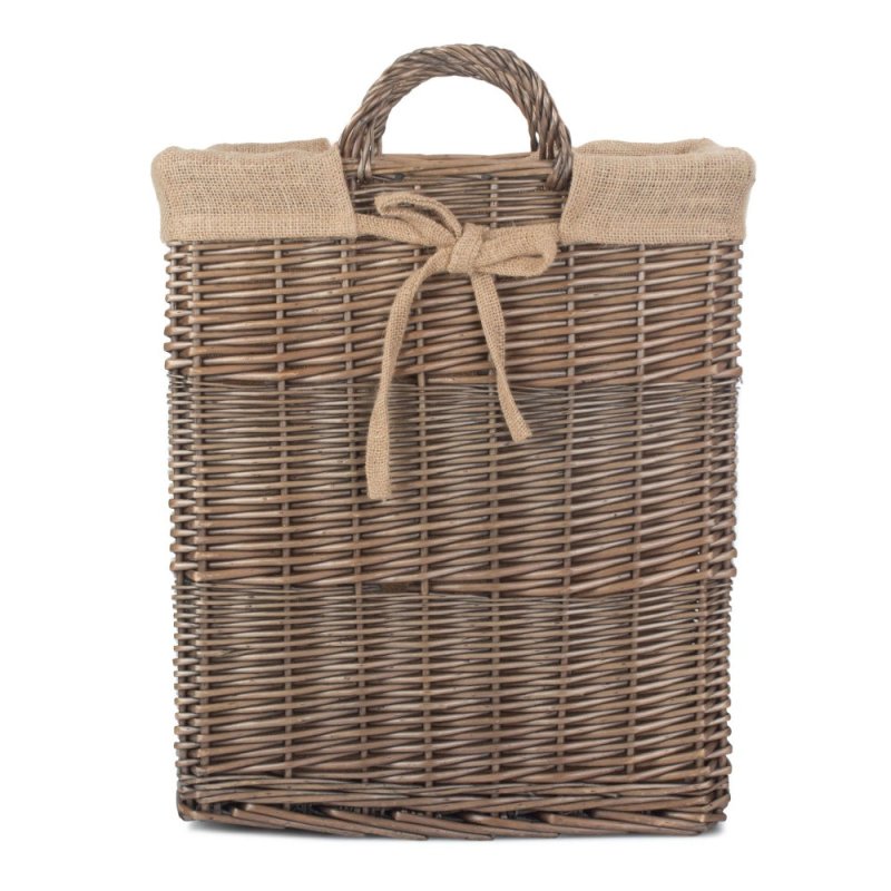 Wicker Rectangular Log Basket with Lining - Log Baskets - British D'sire