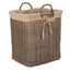 Wicker Rectangular Log Basket with Lining - Log Baskets - British D'sire