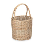 Wicker Round Upright Kindling Shopping Basket - Shopping Baskets - British D'sire