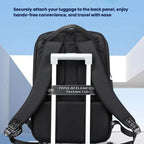 Wiersaam WY1200 Men Waterproof Anti - Theft Business Backpack Multiple Organizer Compartments(Black) - British D'sire