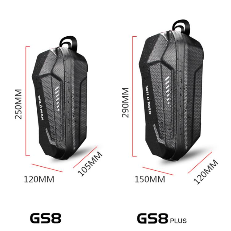 WILD MAN ES8 Electric Scooter EVA Hard Shell Handlebar Bag(Black) - British D'sire