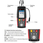 Wintact WT100A Digital Ultrasonic Thickness Gauge Meter Tester USB Charging Digital Thickness Metal Tester High Precision - British D'sire