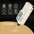 Wintact WT63A Vibration Meter Digital Tester Vibrometer Analyzer Acceleration Velocity(Black Red) - British D'sire