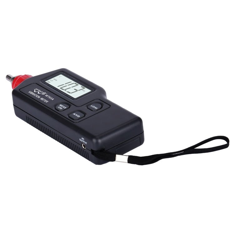 Wintact WT63A Vibration Meter Digital Tester Vibrometer Analyzer Acceleration Velocity(Black Red) - British D'sire