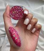 With Love Cosmetics Crushed Diamonds Pressed Glitter - Hot Pink - Body Glitter - British D'sire