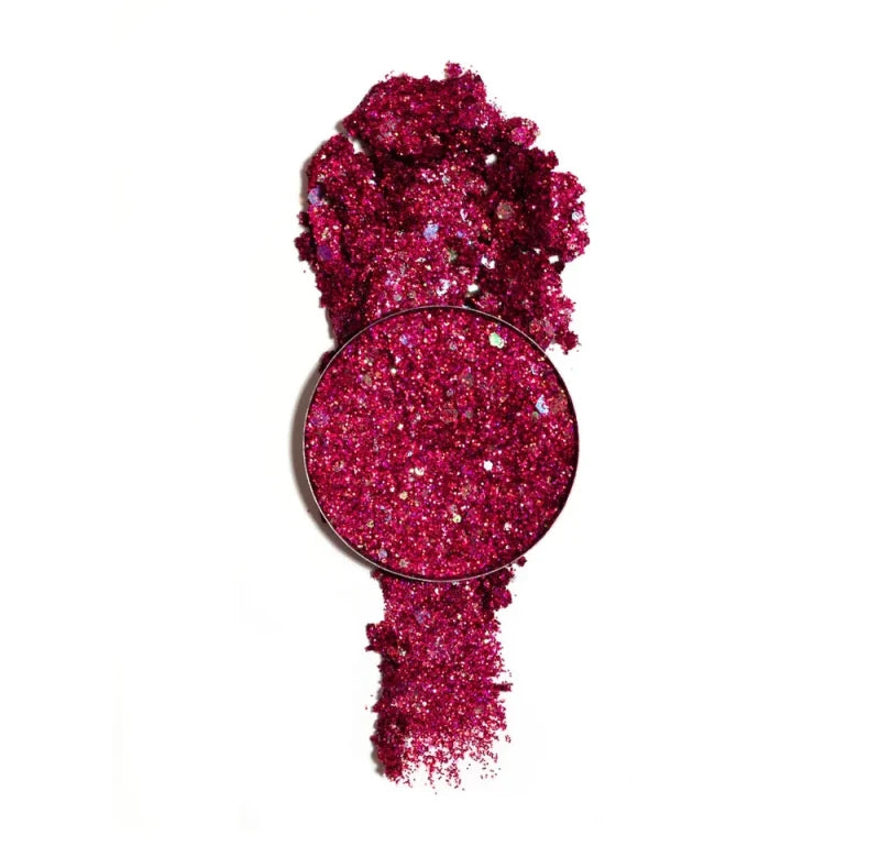 With Love Cosmetics Crushed Diamonds Pressed Glitter - Hot Pink - Body Glitter - British D'sire Main image