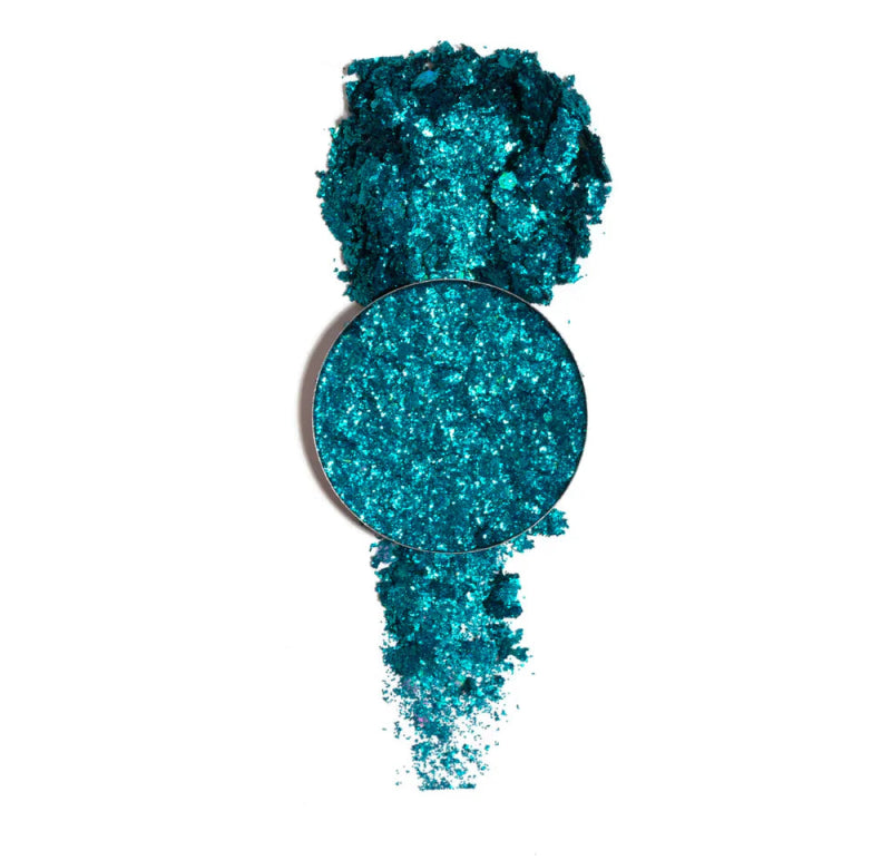With Love Cosmetics Crushed Diamonds Pressed Glitter - Ocean Blue - Body Glitter - British D'sire