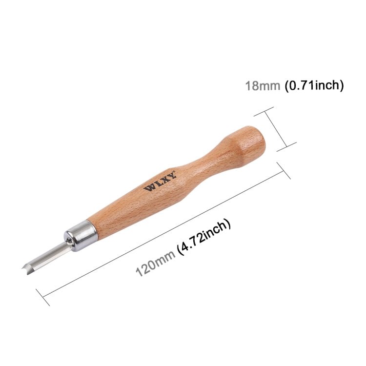 WLXY 12 PCS / Set Wood Carving Chisels Knife Basic Woodcut Working Handmade Rubber Stamps Hand Tools - British D'sire