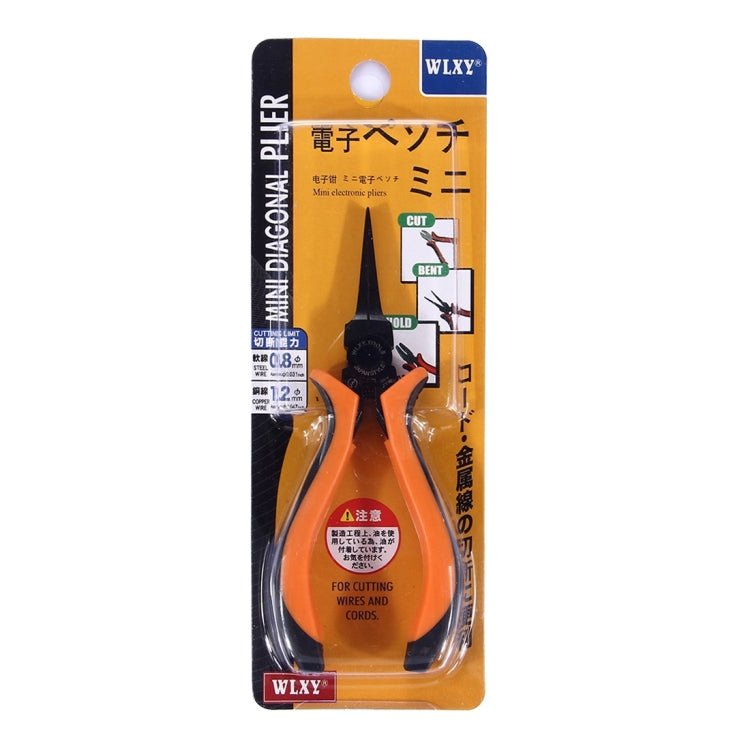 WLXY 4.5 inch Electronic Pliers Thin Flat - nose Pliers Repair Hand Tool - British D'sire