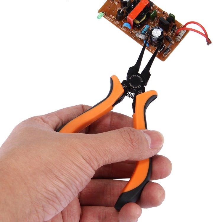 WLXY 4.5 inch Electronic Pliers Thin Flat - nose Pliers Repair Hand Tool - British D'sire