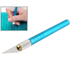 WLXY - 9311, WLXY Tool Precision Knife with Replaceable Blade for Mat Cutting / Model Making / Etching / Carving / Scoring / Trimming, OAL: 145mm, Size: 121mm x 10mm Diameter(Blue) - British D'sire
