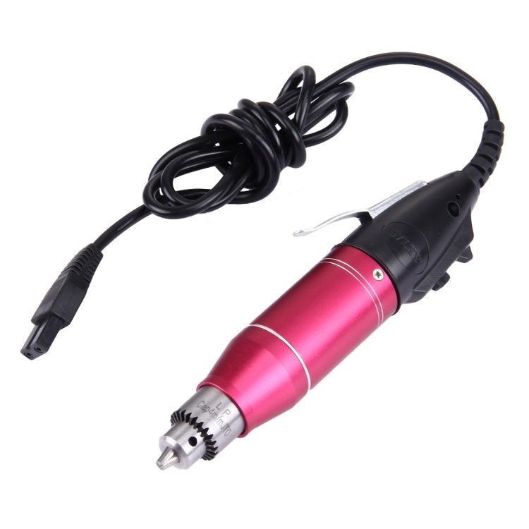 WLXY WL - 320 Mini Electric Grinder with Speed Regulation, 110V - 240V, Suitable Drill Chuck: 0.3mm - 4.0mm, US Plug(Magenta) - British D'sire