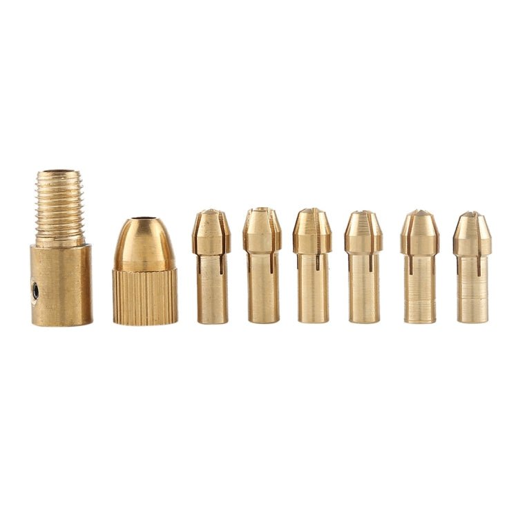WLXY WL - DIY001 Mini DIY Brass Electric Drill Chucks Drill Bits Set DC - 12V Motor - British D'sire