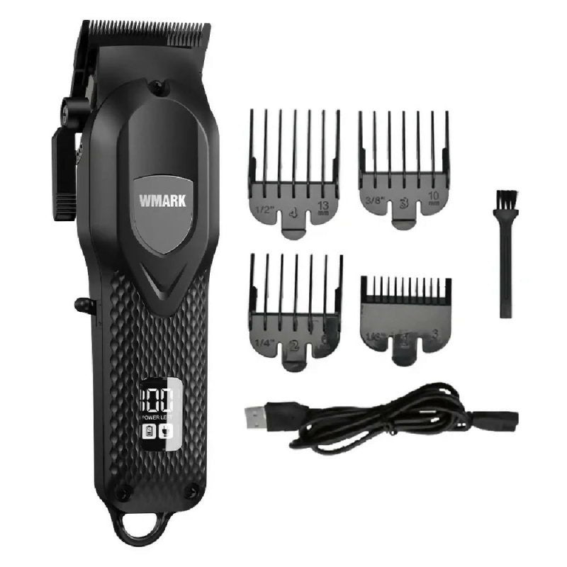 WMARK NG - 119 Men Hair Trimmer Rechargeable Clipper With LED Display Black - Men Hair Trimmer - British D'sire Main image