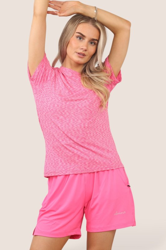 Women's Activewear Set – Lightweight Performance T-Shirt & Shorts with Pockets | Gym, Yoga, Running | Various Colours - British D'sire