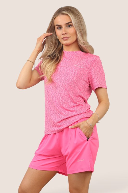 Women's Activewear Set – Lightweight Performance T-Shirt & Shorts with Pockets | Gym, Yoga, Running | Various Colours - British D'sire Main image