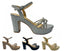 Women's Block Heel Platform Diamante Glitter Shoes - Heels - British D'sire