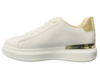 Women's Casual Lace Up Faux Leather Trainers - Trainers - British D'sire