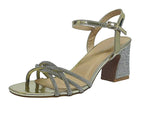 Women's Crossover Diamante Strappy Ankle Strap Shoes - Heels - British D'sire