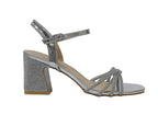 Women's Crossover Diamante Strappy Ankle Strap Shoes - Heels - British D'sire